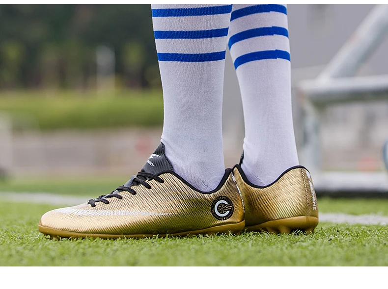 Professional футбольные бутсы недорогой футбольный обувь дети мужчины krampon futbol orjinal Открытый футбольные бутсы кроссовки ayakkabi