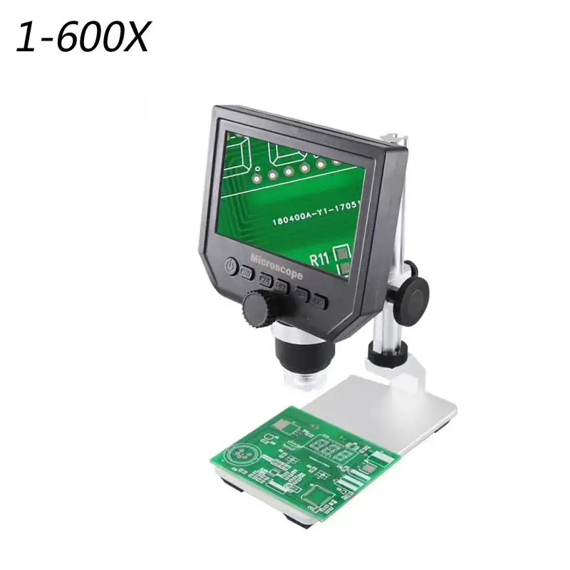 4," HD O светодиодный экран 1-600x 3.6MP USB цифровой электронный микроскоп Портативный 8 светодиодный VGA микроскоп для ремонта материнской платы - Цвет: C
