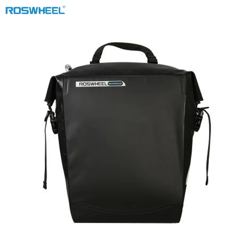 Flash Deal ROSHWEEL 2017 waterproof pannier bike trunk cargo bag rainproof rear bag 25L wholesale 3