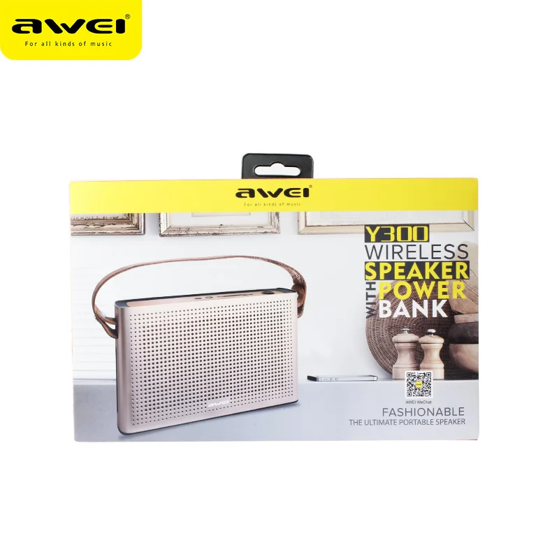 Оригинальная портативная ручная Беспроводная Bluetooth Колонка Awei Y300 Super Bass