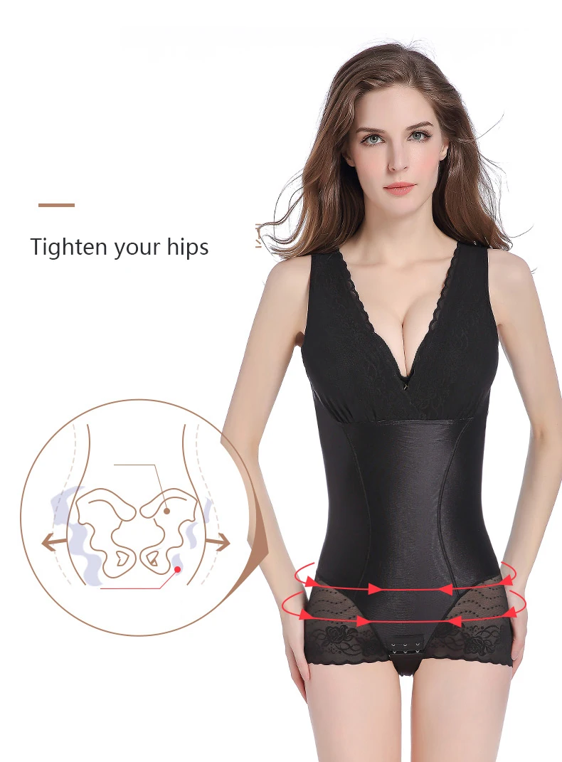 Lady Slimming Burn Fat Briefs Shapewear Tummy Slim Bodysuit Full Body Shaper Slimming Underwear Vest Bodysuits Jumpsuit M-XXL (12)