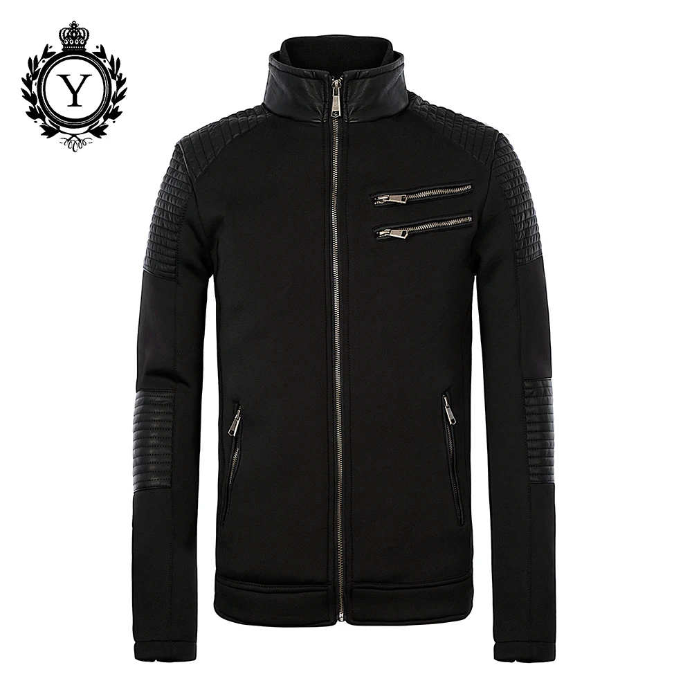 

Mens PU Leather Motorcycle Jackets Multi-pockets Retro Vintage Moto Jackets Winter Hip Hop Streetwear Overcoat 2019 COUTUDI New