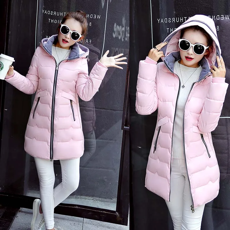 MLinina 2019 Winter Jacket Women Hooded Warm Plus Size 6xl 7xl Cotton Coat Padded Female Slim Long Jacket Women Parka Outwear