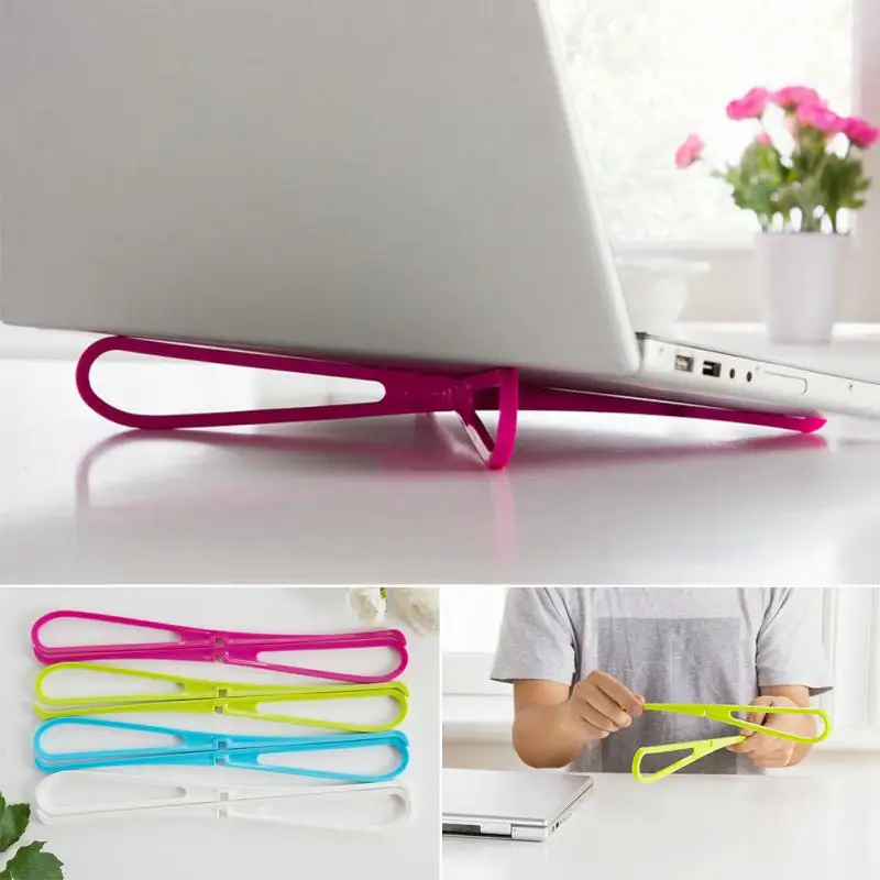 

Multifunctional Portable laptop Cooling stand bracket cooling pad desktop portable cervical higher bracket Random Color