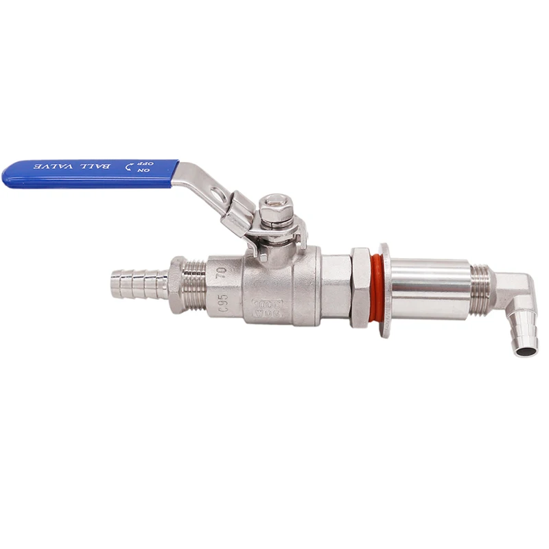 Аппарат для домашнего пивоварения без электродрели 304 SS 1/2 дюйма NPT|weldless|arm |