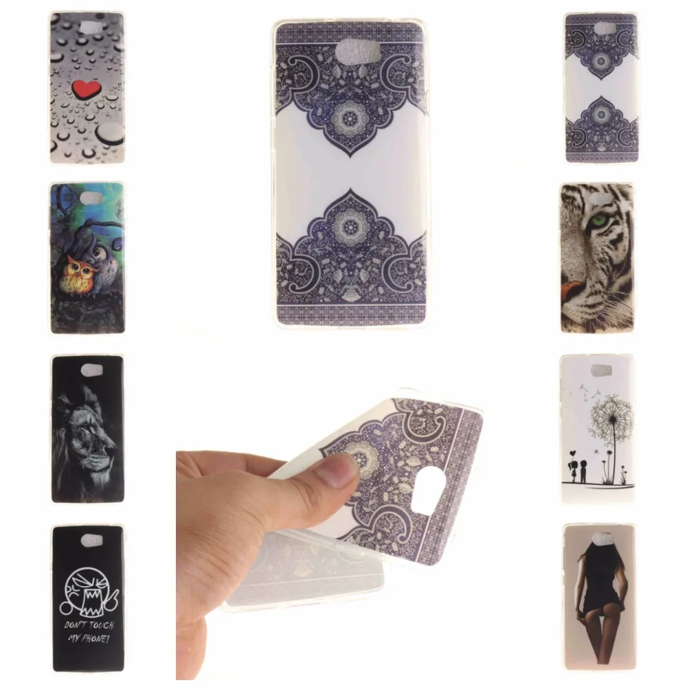 

Cartoon Tiger Lion Owl Wind chimes Slim Silicone Soft TPU IMD Crafts Cell Phone Back Cover Case for Huawei Y5 2 Y5 II Y5II case