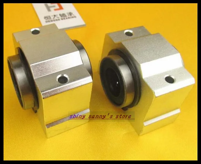 2Pcs/Lot SCV20UU SCV20 Linear Bearing Block DIY Linear Slide Bearing