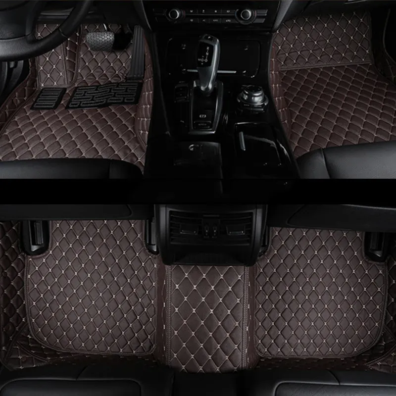 car floor mats коврики для авто коврик на панель автомобиля для bravo Ottimo, x7 emgrand ec7 geely ck mk cross, great wall hover h3 h5 haval h6 2013 2012 2011 2010 2009 2008 2007 2006 - Название цвета: coffee