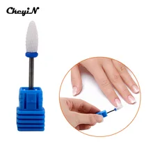 Cone Shaped Ceramic Nail Drill Bit Electric Nail Drill File Manicure Pedicure Nail Art Polish Tool Shank 2.35mm Size Machine