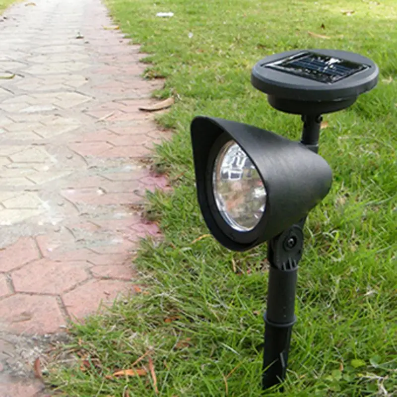 Outdoor Solar Lamp Garden 3 Led Powered Spot Landscape