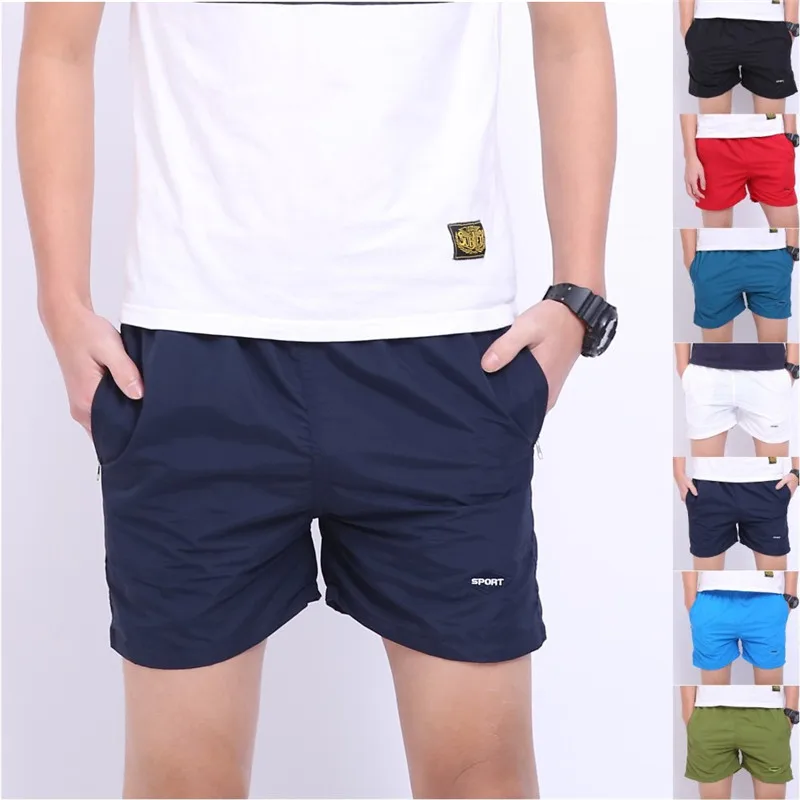 Hot Men Boy Mid Waist Drawstring Loose Solid Regular