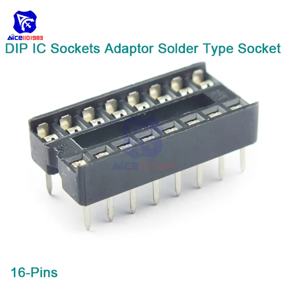 10 шт. 16-Pins 16 Pins 16 P DIP ИС адаптер припоя тип разъем DIY Высокое качество