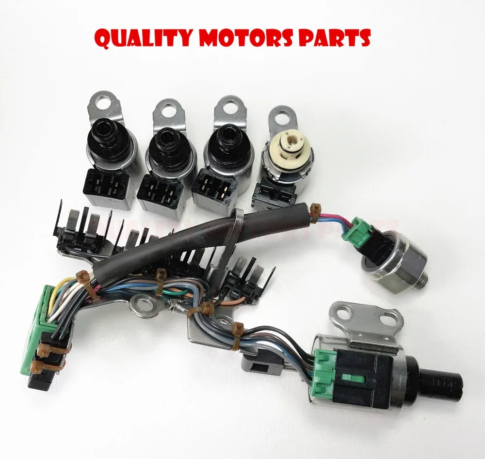 CVT Transmission Solenoids Kit,stepper motor,oil pressure sensor with wire JF011E/RE0F10A/F1CJA RE0F10E for Nissan Mitsu Dodge-in Automatic Transmission ...
