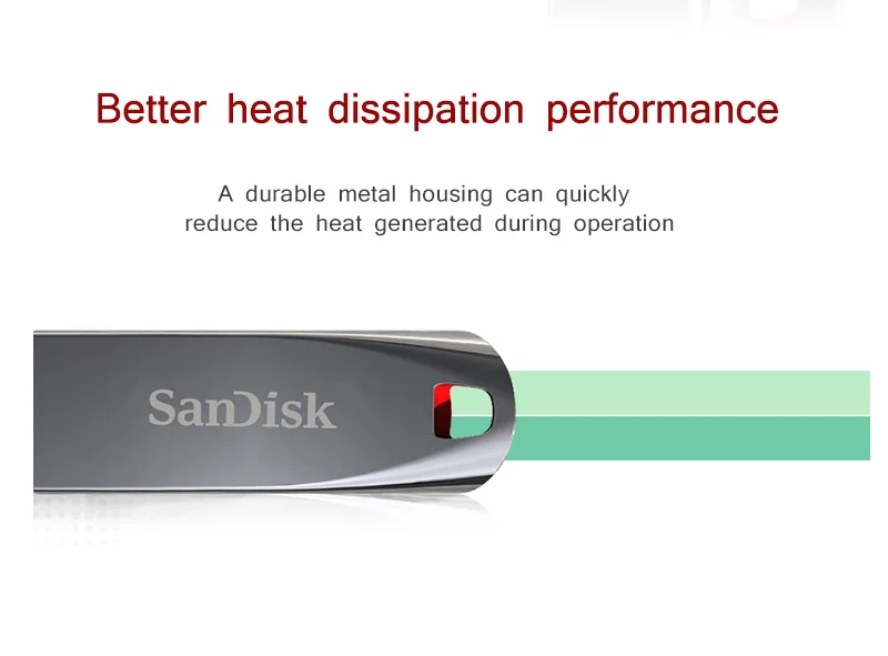 Новое поступление sandisk Металл USB Flash Drive флешки 64 GB 32 GB 16 GB 8 GB flash Memory stick Флеш накопитель usb stick для подарка