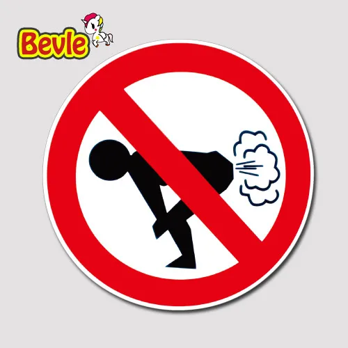 

Bevle 1746 No Fart Fashion Stickers Geezer Notebook Waterproof 3M Sticker Skateboard Car Graffiti