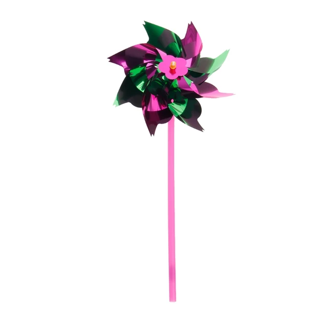10Pcs Plastic Windmill Pinwheel Wind Spinner Kids Toy Garden Lawn Party Decor Toy Gift For Boys Girls Baby 4