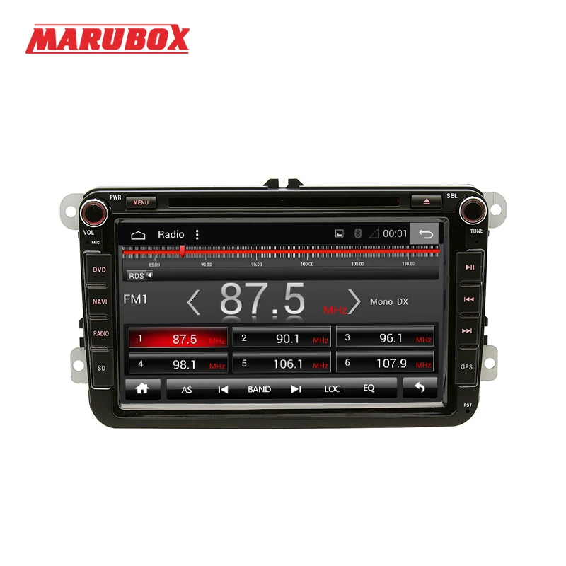 Marubox M802A4, автомобильный мультимедийный плеер для Volkswagen Polo, passat, Quad Core, 1024*600, Android 6.0.1, 2 ГБ оперативной памяти, 32 ГБ ROM, GPS, DVD, радио