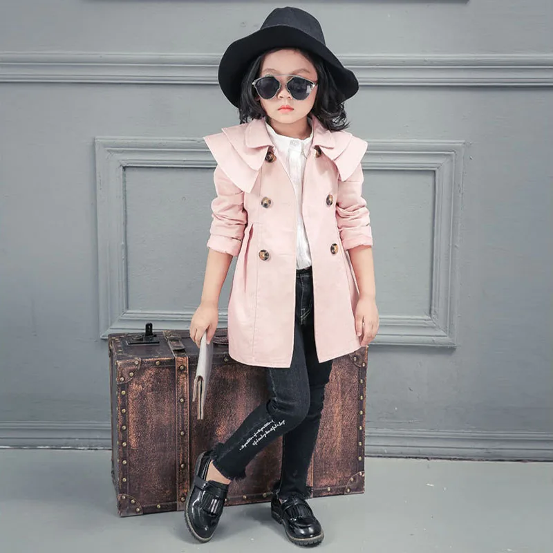 

Baby Girl Jacket 2018 Spring Autumn Jackets For Girls Windbreaker Casual Kids Outerwear Coats For Girls Clothes 3 4 5 6 7 Years