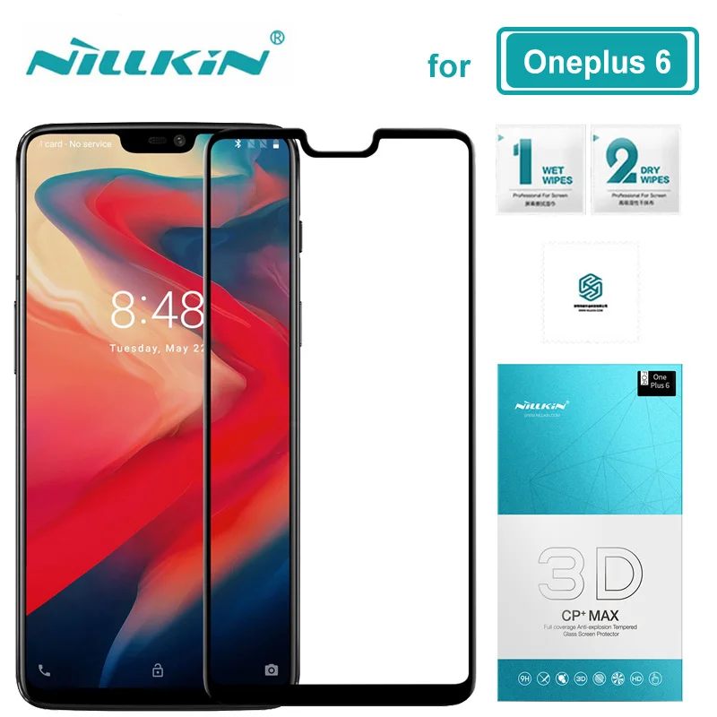 Продажа Для Oneplus 7 Pro 6 стекло Nillkin CP + Max полное покрытие 3D One Plus 6 закаленное стекло Защита экрана для Oneplus 7 Pro 6 HD Стекло