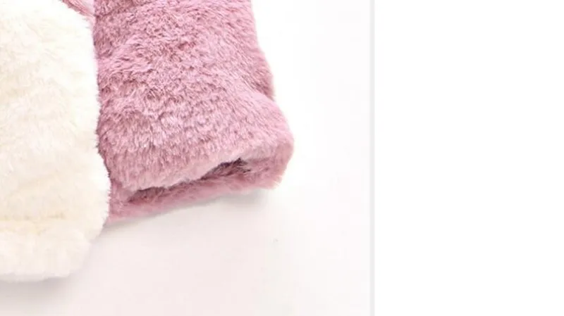 COOTELILI Faux Fur Winter Jacket For Girls Hooded Thick Warm Infant Overcoat Winter Clothes For Girls Children's Parkas (5)