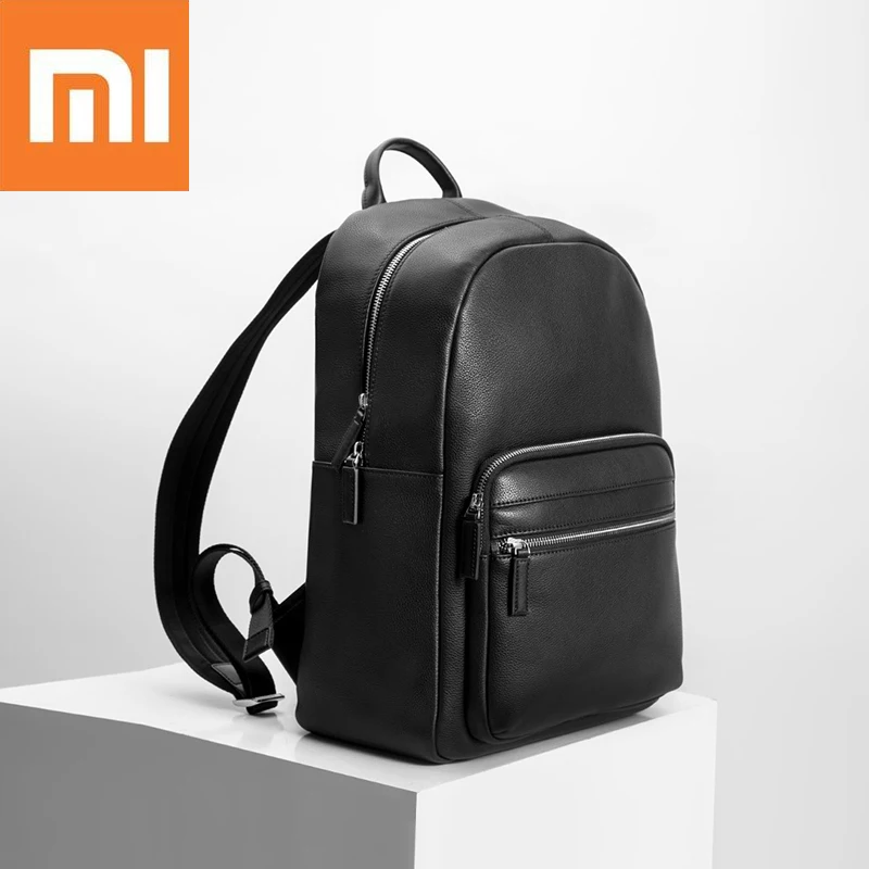  Xiaomi Vllicon 24l Leather Shoulder Backpack 1.3inch Laptop Bag Outdoor Travel Xiaomi Laptop Bag Fo