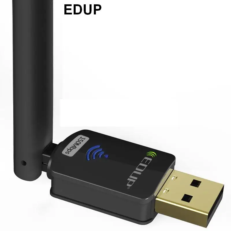 EDUP беспроводной wifi адаптер с 6dBi антенной 2 4G 802.11n/g/b мини USB карта для windows Vista 7 8 Linux