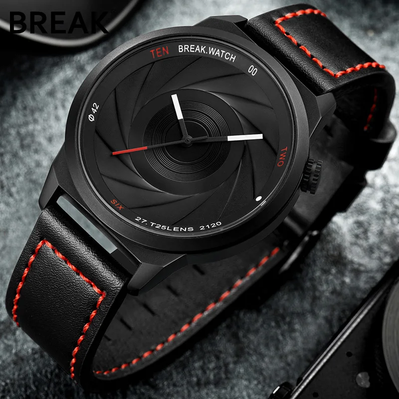 Break Fashion Casual Mens Watches Top Brand Luxury Leather Business Quartz-Watch Men Wristwatch Male Clock Relogio Masculino New Break Fashion Casual Mens Watches Top Brand Luxury Leather Business Quartz-Watch Men Wristwatch Male Clock Relogio Masculino New