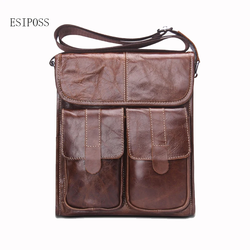 

Men Genuine Leather Business Bag male Briefcase fashion Handbags Men Crossbody Bag Men's Shoulder Bags messenger bag male purse