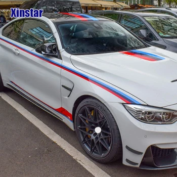 

1 set M power performance car door sticker for BMW F30 F10 E60 E90 M3 M4 M5 320 330 328 520 530 550