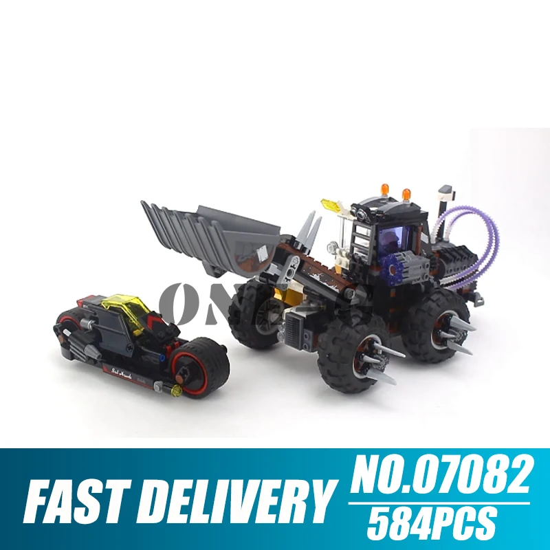 

Building blocks 07082 584pcs Compatible with batman 70915 Bricks Two-Face Double Domolition figures toys for children