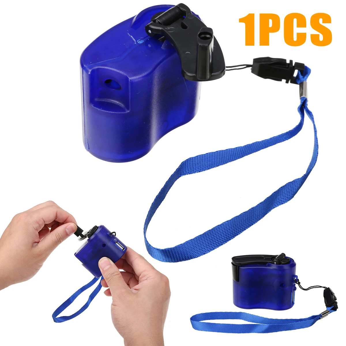 Outdoor Portable Emergency Hand Crank Charger USB Hand Crank SOS Phone Charger Camping Backpack Survival Tool