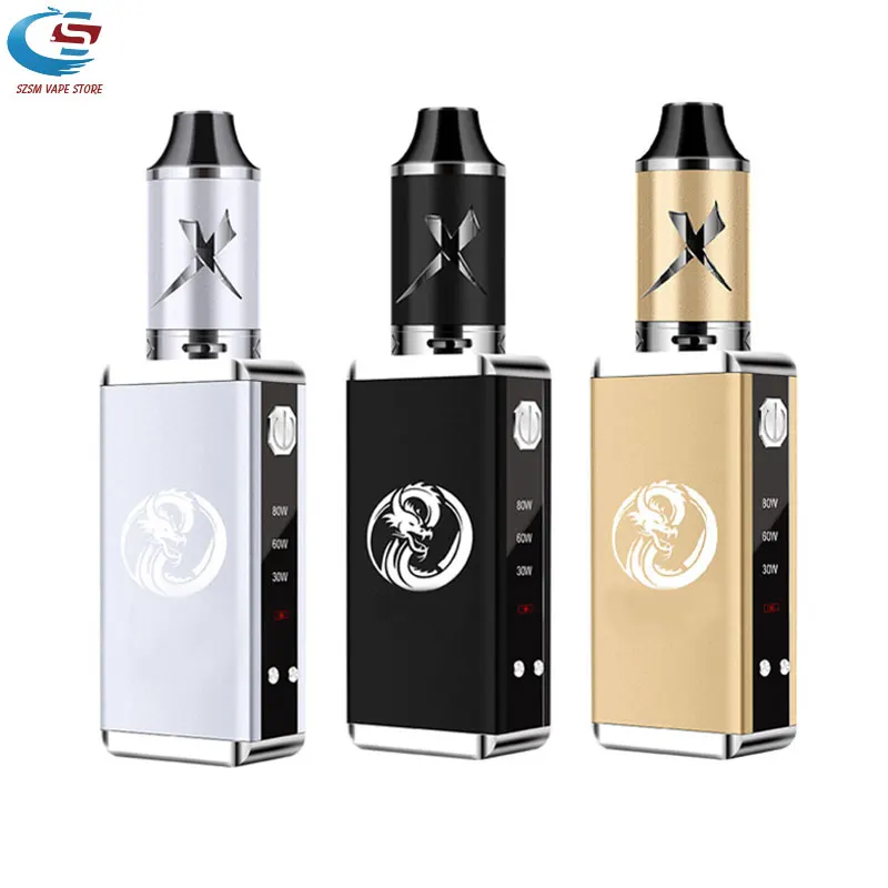 

New Electronic Cigarette YLGW box 80W vape kit Built-in 2200mAh battery Atomizer 3.5ml tank Vaporizer hookah vaper Vape Pen