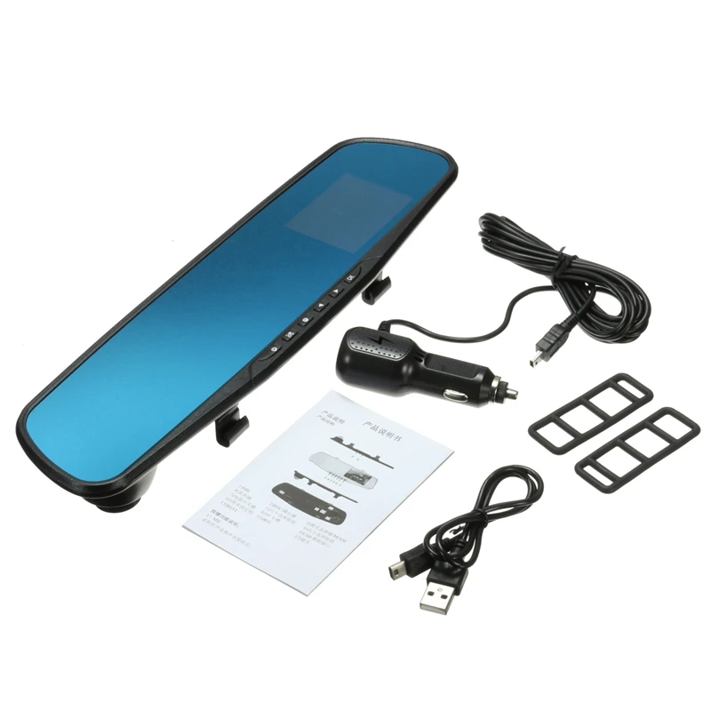 2.8 Inch 1080P Car Parking Rearview Mirror Monitor Car DVR Dash Camera Video Recorder Night Vision 