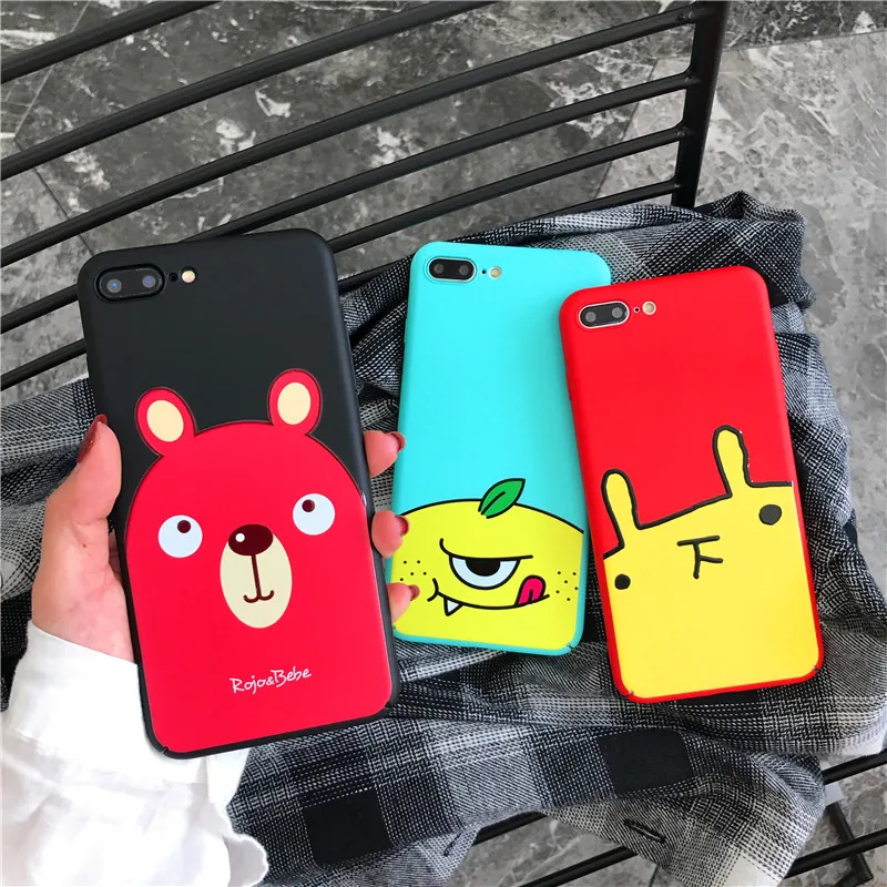 Funny Cartoon Phone Case For iPhone 6 6S Plus Case Cute Patterned Back
