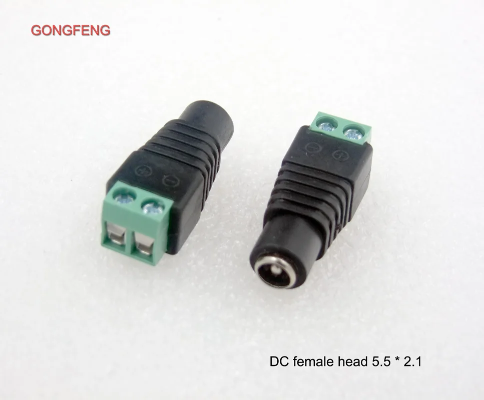 2.1 Adapter male female port monitoring welding-free plug seat Q8E4 DC 5.5 