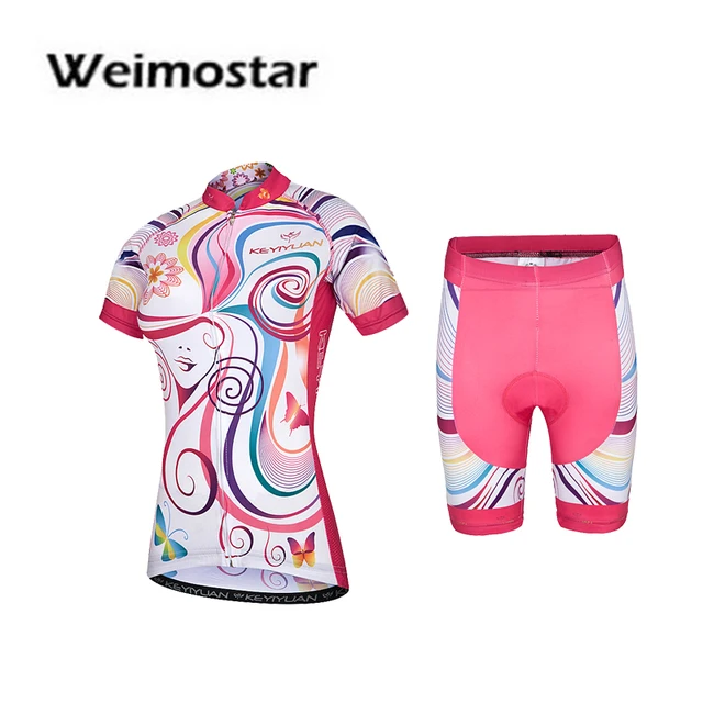 US $26.40 Weimostar Team Ropa Ciclismo Women Cycling Jersey Sports Clothing Wear MTB Short Sleeve Bicycle Clo