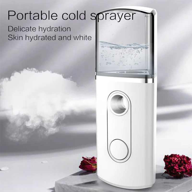 

Hair Humidifier Face Sprayer Fashion Nebulizer Nano Facial USB Charge Mini Beauty Tools