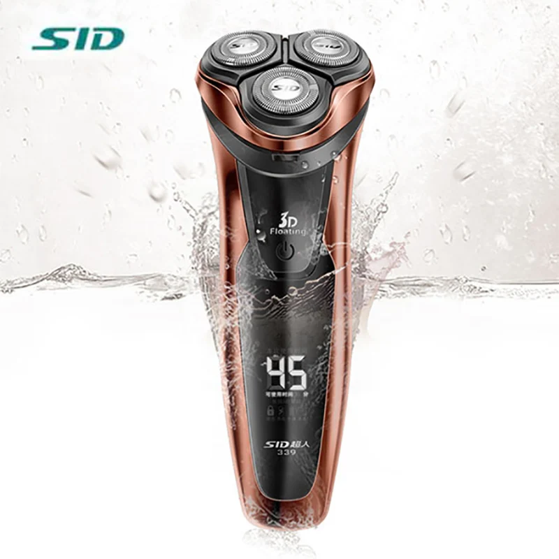 

SID RS339 Waterproof Rechargeable Electric Shaver With 3D Floating Head Razor Safe Face Care Shaving Machine For Men AC100-240V