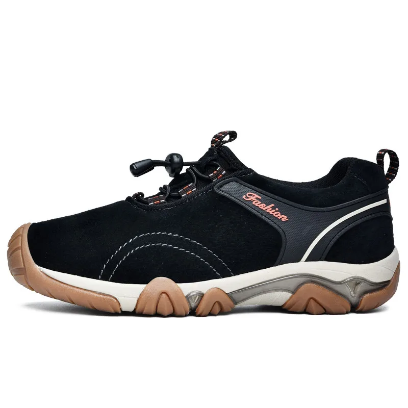Г. Средний размер(b m), брендовая мужская обувь на плоской подошве с эластичной лентой, натуральная свиная кожа, Весенняя популярная мужская обувь Zapatos Zapatillas Tenis, дизайнерская обувь для прогулок - Цвет: Black