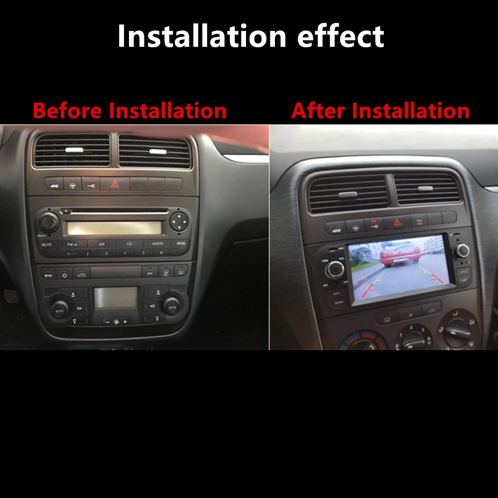 Perfect IPS Screen Android 9.0 Car Radio GPS Navigation Multimedia Stereo For Fiat Grande Punto Linea 2006-2012 DVD WIFI Bluetooth 2
