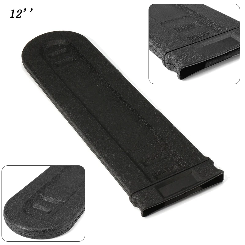 

1*Chainsaw Bar Cover 30cm 12" Universal Scabbard Guide Bar Protector Cover Black Plastic Chainsaw Bar Cover 2019 new