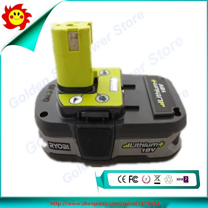 1 шт. Ryobi 18 v 1500 mah литиево-ионная литий-ионный Батарея 1.5Ah 18 v P103 мощный б/у