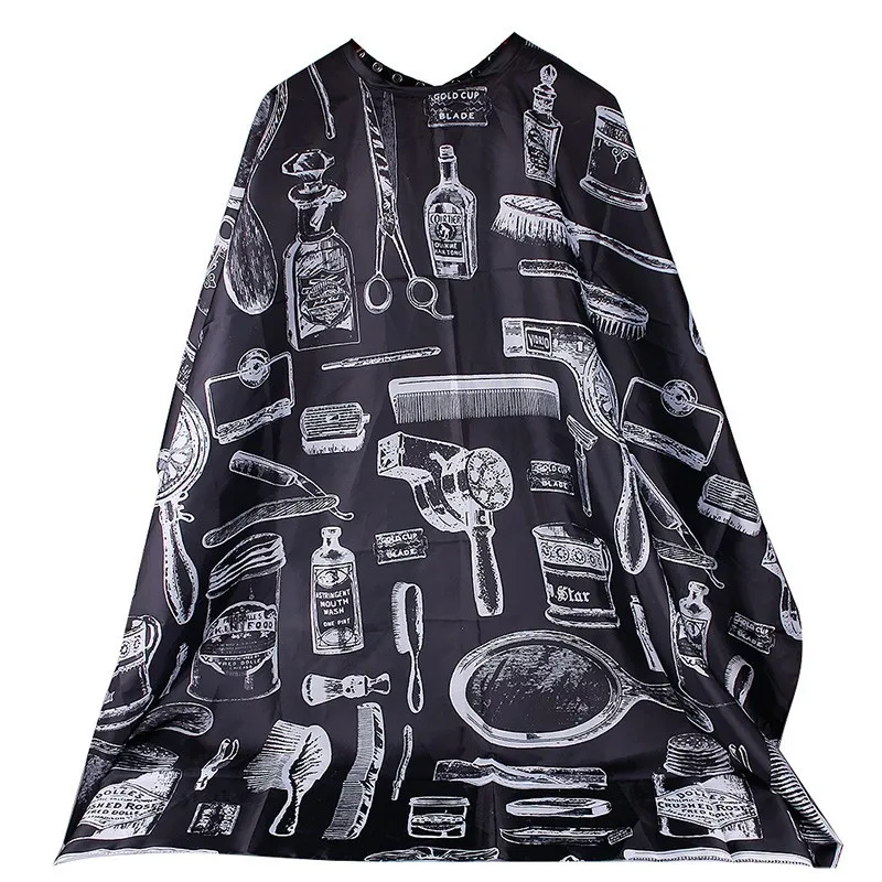 Best Deal New Good Quality Hairdresser Apron Cartoon Pattern Cutting Hair Waterproof Cloth Salon Barber Cape Hairdressing 1PC