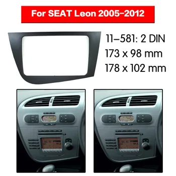 

Car Radio Fascia Multimedia Frame Kit For SEAT Leon 2005-2012 Right Wheel Stereo Audio Bezel Facia Panel Trim Dash Mount Kit