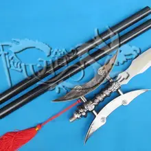 S2005 трех королевств LU BU двойная насадка топор рыболовли ловильный FLAYER PVC армированного стального лезвия 55,3"