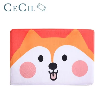 

Cute Cartoon Dog Floor Mats Children's Mats Bathroom Absorbent Non-slip Home Carpet Decor Living Room Anti-Slip Doormats