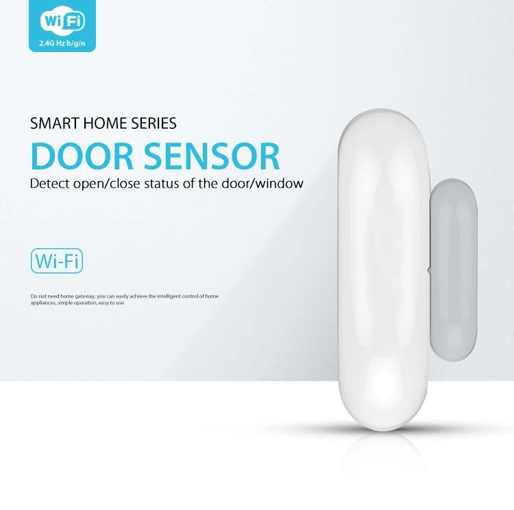 

SmartYIBA APP Remote Control WIFI DOOR Window DOOR SENSOR ALEXA Detector Close Open App Notification Alert Support Amazon Alexa