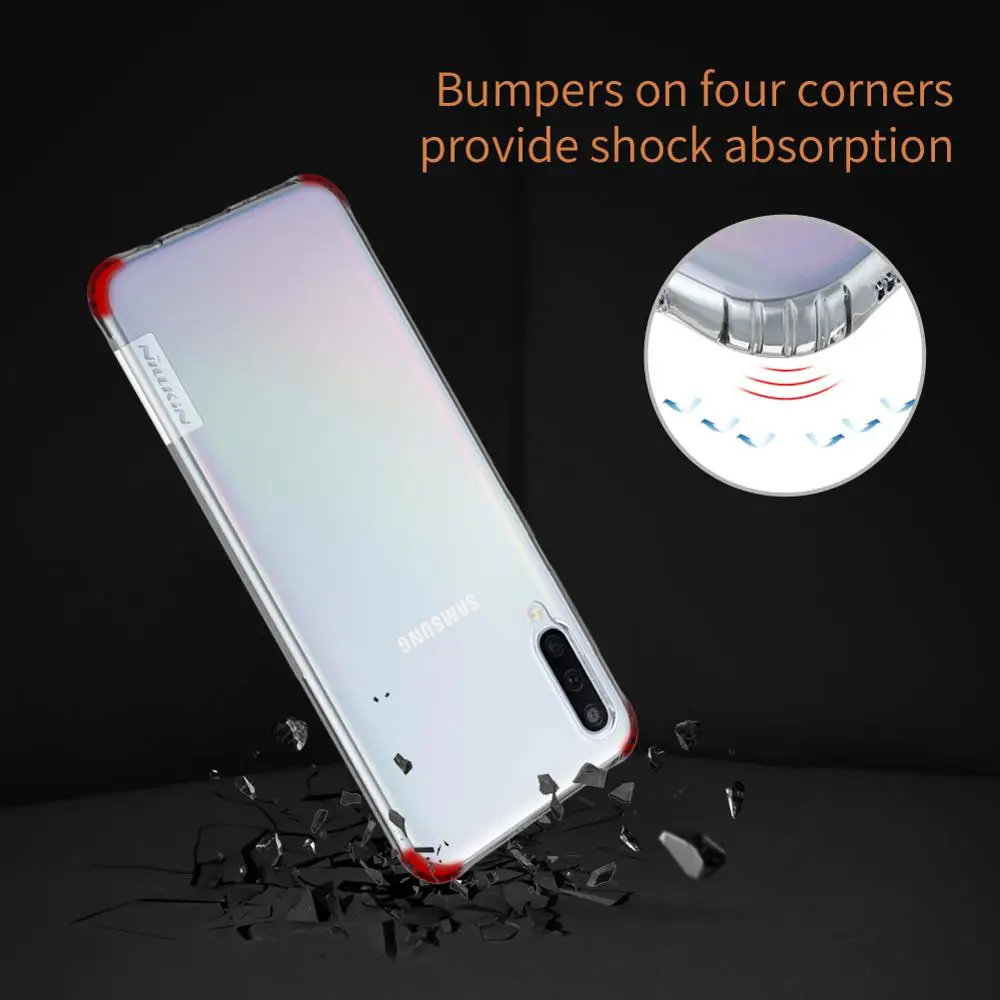 Case For Samsung A50 Case Samsung Galaxy A30 A70 Nillkin Nature soft TPU clear Transparent Back Cover with Retail Package Case For Samsung A50 Case Samsung Galaxy A30 A70 Nillkin Nature soft TPU clear Transparent Back Cover with Retail Package