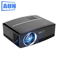 AUN Projector AUN1 1800 Lumens LED Projector Set in HDMI,VGA,USB Port. 28 Pcs LED Beads HD Projector