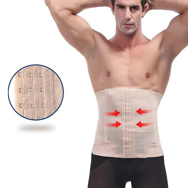 2018 Men's waist belt corset Cummerbund Tummy Slimming Belt body corset
